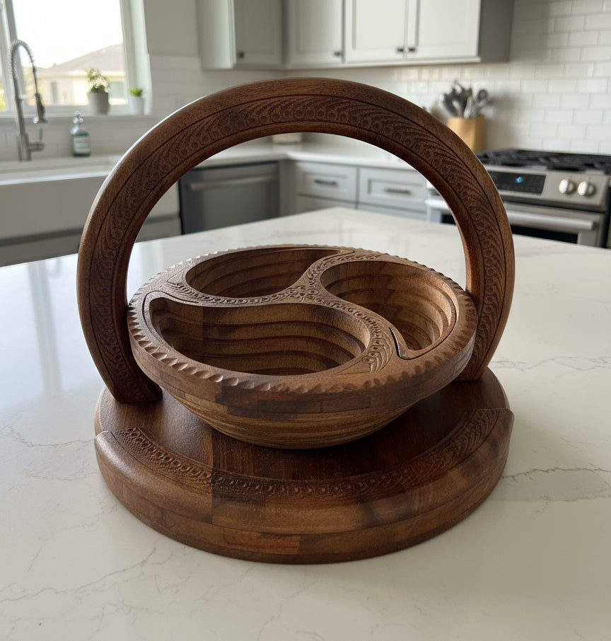 10" Three Paisleys divided