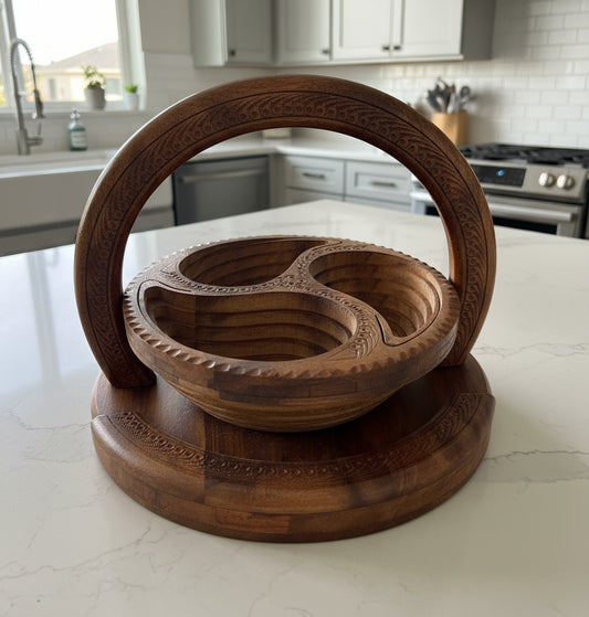 10" Three Paisleys divided