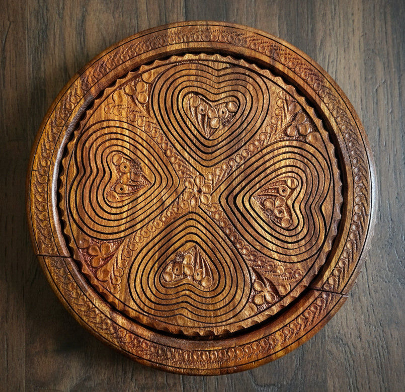 10" Four Hearts divided