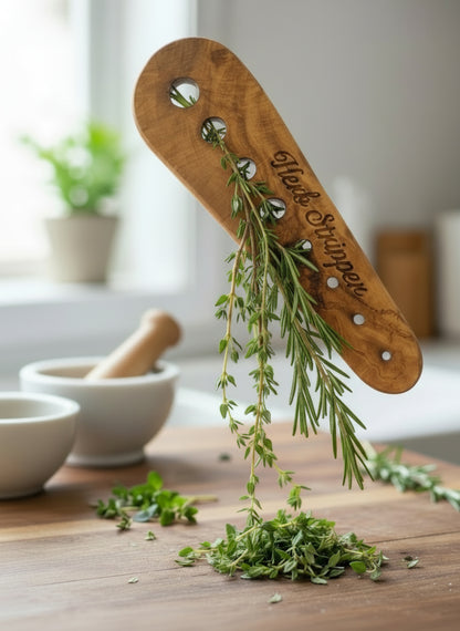 Olive Wood Herb Stripper