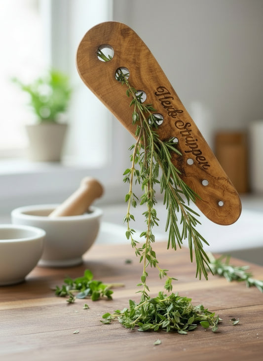 Olive Wood Herb Stripper