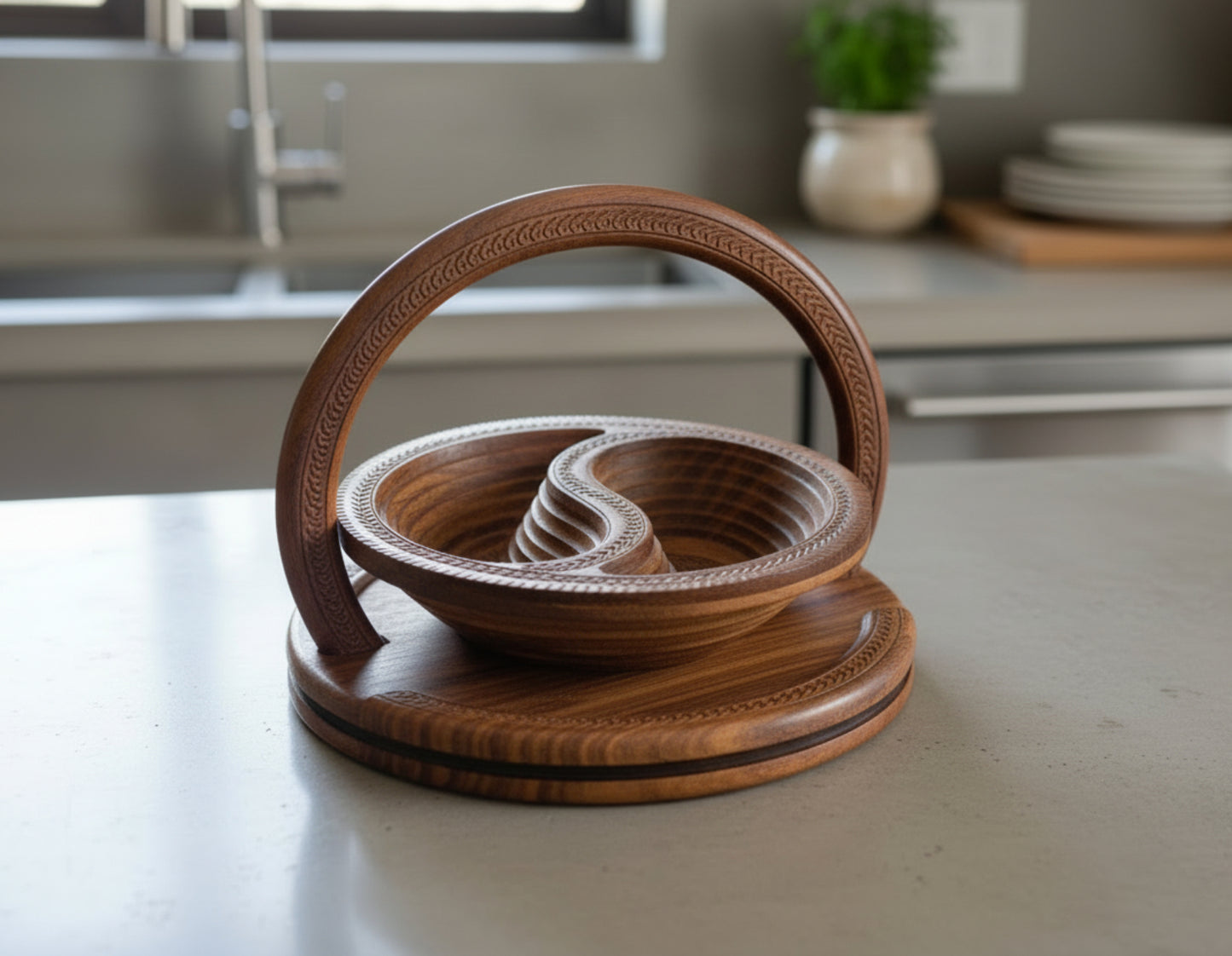 12" Two Paisley Shape