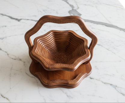 12" Flora Carved Design