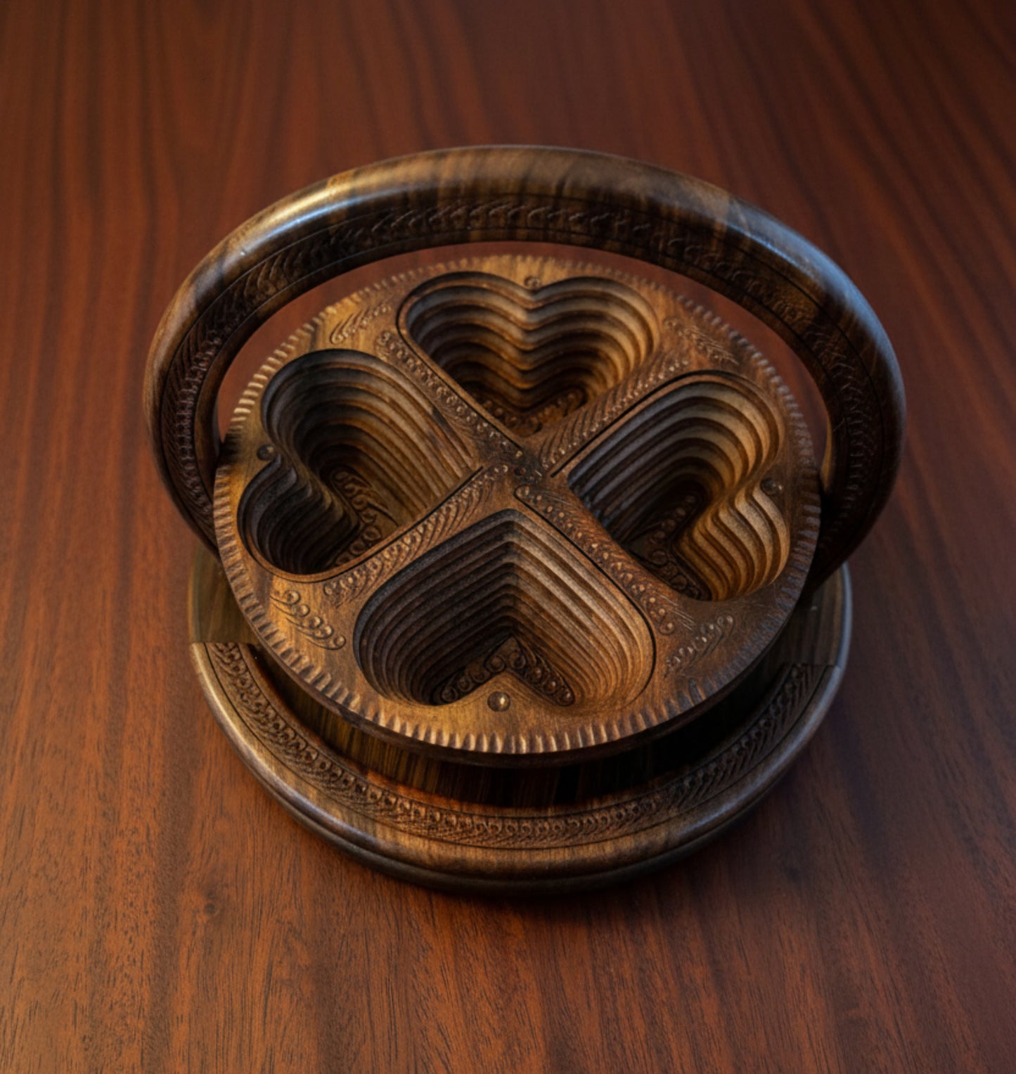 12"Four Hearts divided