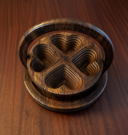 12"Four Hearts divided