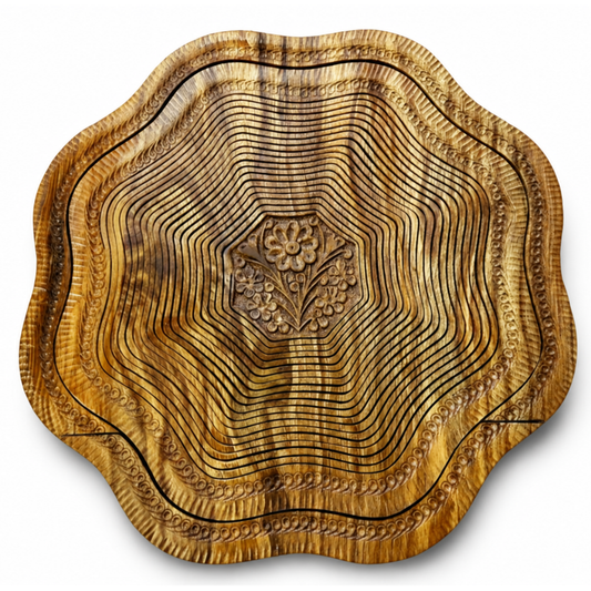 16" Flora Carved Design
