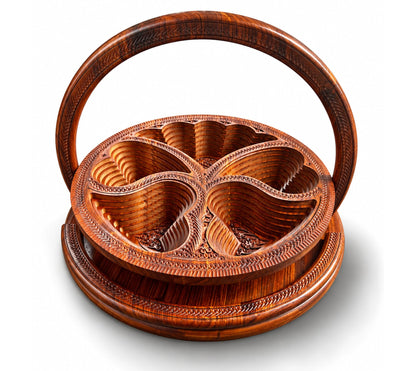18" Divided Basket, Angel Shape
