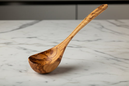 XL ladle Olive Wood (13.5"X3.5")