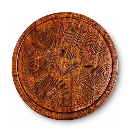 16" divided six compartments