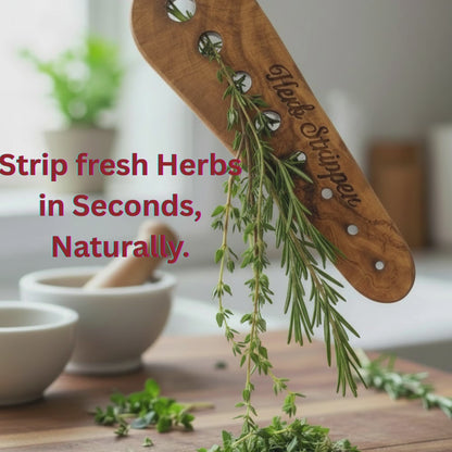 Olive Wood Herb Stripper