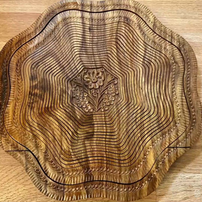 16" Flora Carved Design